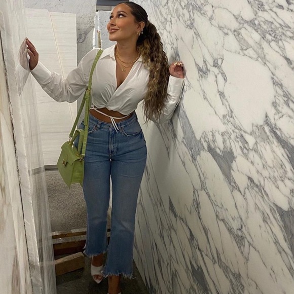 Bloggers fav white tie crop shirt - Picture 11 of 11